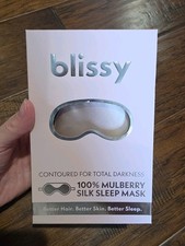Blissy 100% Mulberry Silk Sleep Mask Pink Brand New With Tags picture