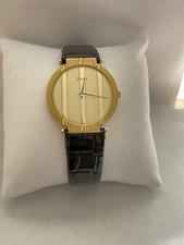 18K Yellow Gold Piaget Polo 8673 Vintage Watch Thin 31mm picture