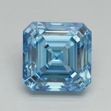 Natural Vivid Blue 'D' Color 3.04 Ct VVS1 Unheated Loose Diamond Asscher Cut picture