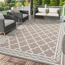 🌱Outdoor Rug 8x10/9x12/18/10x14/20 Waterproof Rug Camping RV Plastic Straw Rug picture