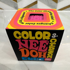 Schylling NeeDoh Color Change Cube Doh-Filled Pink 100% Authentic picture