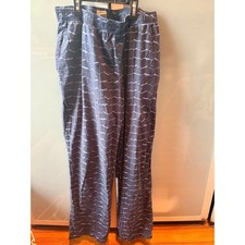 L.L.Bean Men's Flannel Pajama Pants Mountain Moon Stars Print Size M picture