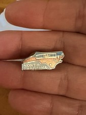 Vintage North Carolina Enamel Pin picture