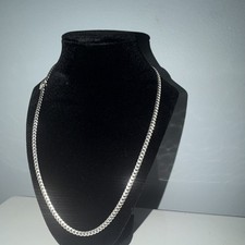 925 Sterling Silver Miami Cuban Link Chain 5mm 22” 34.13g Men’s Necklace picture