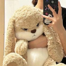 Cute 30cm Angry Rabbit Plush Toy Large Size Stuffed Bunny, Grumpy Cute Plush Dol picture