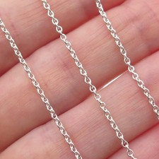 Theo Fennell 925 Sterling Silver Vintage London Cable Chain Necklace 16-18