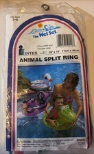 Vintage 1991 Intex Wet Set Animal Split Ring Pool Float Toy #59220 Duck NEW picture