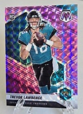 2021 Panini Mosaic TREVOR LAWRENCE PRIZM PURPLE Serial #'d /49 RC #301. picture