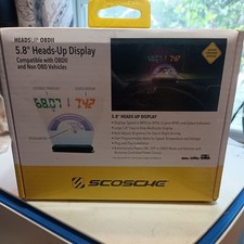 2-Brand New In Box Scosche HUD580GC Headsup OBDII 5.8