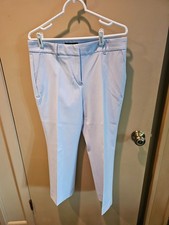 Talbots womens light blue front zip pants - size 8 picture