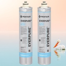 Everpure EV9606-51 4SI Filter Cartridge 0.5 Micron 2 GPM – 2 Pack Genuine picture