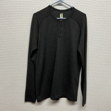 Lululemon Metal Vent Tech Henley Shirt 2.0 Long Sleeve Gray Men’s Sz L WornOnce picture