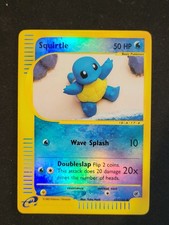 Pokémon TCG Squirtle 131/165 Expedition Base Set Reverse Holo 2002 50HP picture