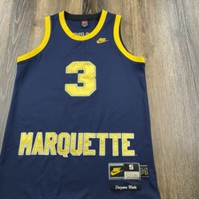 Marquette Dwyane Wade Jersey Mens S Blue Nike Team Sports NCAA Player Swoosh picture