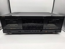 AIWA AD-WX888 Stereo Dual Cassette Deck, TESTED - READ picture