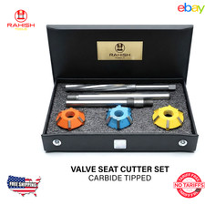 Valve Seat Cutter Set Carbide Tipped Vintage Small Block Engines USA RAHISHTOOLS picture