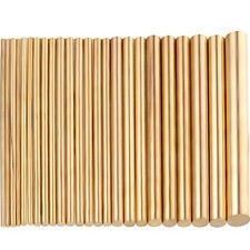Hotop 24 Pcs Brass Pin for Knife Handles Round Brass Rods picture