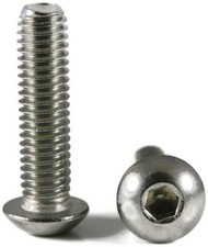 Button Head Socket Cap Screw Stainless Steel Screws UNC #2-56 x 1/8 Qty 250 picture