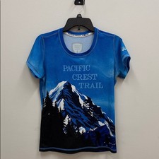 INKnBURN Rare Pacific Crest Trail Round Neck S/S Tech Shirt Women's Sz Medium picture