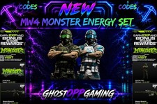 Call Of Duty MW4 Monster Energy Complete Set  6 Codes picture