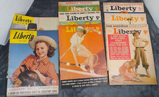Vintage 1941 1942 1930's Liberty Magazine Lot of 7 WWII Era Americana picture