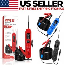 Upgraded DW833 Circuit Relay Tester 3-36V 4/5 Pin with LED Work Light US picture