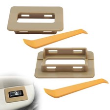 2pc Tan Rear Power Window Switch Trim for Escalade Silverado Tahoe 2000-2002 picture