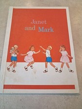 Vintage 1966 Janet and Mark Childrens Book Reader Harper Row Outdoors and In picture