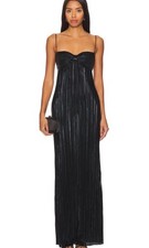Lovers and Friends Mya Maxi Gown in Black Size S picture