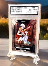 ARCH MANNING RC 2025 Panini Prizm Rated Prospect Graded Gem-Mt 10 ROOKIE #22 picture