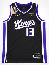 Nike Sacramento Kings Murray #13 Men's 2XL Basketball Jersey Black/Purple picture