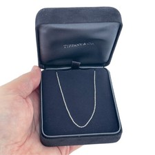 Vintage Tiffany and Co Platinum 950 Fine Chain Necklace 18