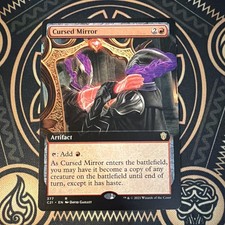 MTG - CURSED MIRROR (EXTENDED ART) - 377 R COMMANDER 2021 MAGIC C21 - NM picture