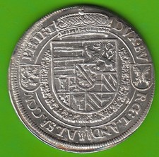 Coin Habsburg RDR Thaler 1564-1595 Ensisheim Alsace in XF Very Nice Leipzig picture