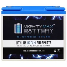 Mighty Max 12V 35AH U1 Lithium Battery Replaces Bat Caddy X4 Sport Golf Caddy picture