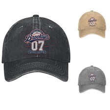 Brooklyn 07 Streetwear Dad Hat New York Baseball Cap Adjustable picture