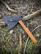 Vintage Restored True Temper Claw Hatchet with Handmade Leather Sheath picture