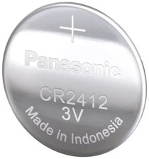 FOUR (4) PANASONIC CR2412 3V LITHIUM COIN CELL BATTERY EXP 2033-w/Tracking picture