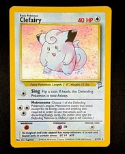 Wizards Clefairy 6/130 Jungle Rare Unlimited ENG 40 HP Pokemon TCG 2000 picture