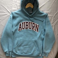 Vintage Auburn Tigers Russell Athletic Y2K Embroidered Logo Pullover Hoodie M picture