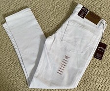 NWT Men's Oscar Jeans Solid White Denim Classic Stretch Skinny Jeans ALL SIZES picture