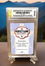 GRADED GEM-MT 10 BOSTON SMITH 2020 Leaf Perfect Game ROOKIE #111. COA picture