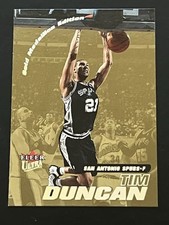 2000-01 Fleer Ultra - Tim Duncan #187G Gold Medallion HOF 3 TIME FINALS MVP📈🏆 picture