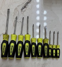 Snap-on Tools USA HI-VIZ SOFT GRIP 10PC MIX SCREWDRIVER LOT SET picture