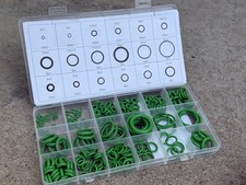 225pcs Green Rubber HNBR O Ring Assortment Kit 18 Sizes Metric Sealing Gasket picture