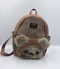 Loungefly Star Wars Wicket Ewok Faux Leather Mini Backpack RARE picture