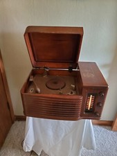 BROKEN Philco 46-1203 Tube Radio Phonograph DAMAGED Parts Repair Vintage Prop picture