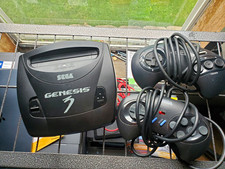 SEGA Genesis 3 Console Tested Working Controllers picture