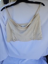 NWT H&M Satin Cowl-Neck Camisole Top - Cream / Size XL picture
