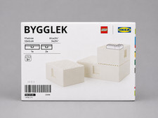IKEA BYGGLEK LEGO® Boxes With Lid - 17x6cm (1) 13x6cm (2) Brand New & Sealed picture